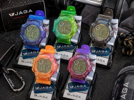 JAGA Unisex Dijital Genç Ve Çocuklara Özel Kol Saati 50 Mt Su Geçirmez Alarm Ve Kronometreli JG.19