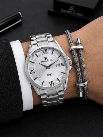 Daniel Klein Premium Çelik Kordon 2 Yıl Garantili 3 Atm Suya Dayanıklı Erkek Kol Saati DKK.-F11098-1