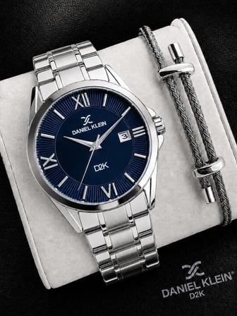 Daniel Klein Premium Çelik Kordon 2 Yıl Garantili 3 Atm Suya Dayanıklı Erkek Kol Saati DKK.-F11098-3