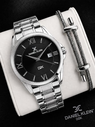 Daniel Klein Premium Çelik Kordon 2 Yıl Garantili 3 Atm Suya Dayanıklı Erkek Kol Saati DKK.-F11098-2