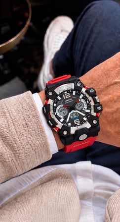 Joefox Digital Ve Analog 2 Yıl Garantili Kronmetre+Takvim+Alarm+Aydınlatma Erkek Kol Saati JOE.Y1
