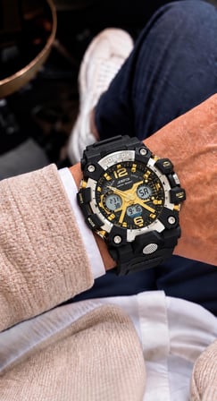 Joefox Digital Ve Analog 2 Yıl Garantili Kronmetre+Takvim+Alarm+Aydınlatma Erkek Kol Saati JOE.Y4