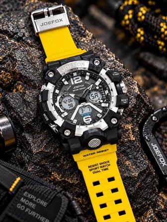 Joefox Digital Ve Analog 2 Yıl Garantili Kronmetre+Takvim+Alarm+Aydınlatma Erkek Kol Saati JOE.Y5