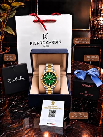 Pierre Cardin Özel Kutu Ve Hediye Paketili Ersa Saat Garantili Kadın Kol Saati+Bileklik 1005.MU.1