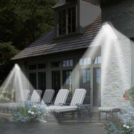Sensörlü Güneş Enerjisi İ̇Le Şarj Olabilen Duvara Monte Solar Aydınlatma  Gl- ()