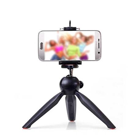 Fuchsia DC-338 Tripod Ayarlanabilir 360° Çok Yönlü Kullanım Hafif Taşınabilir Kaymaz Pedli Tripod