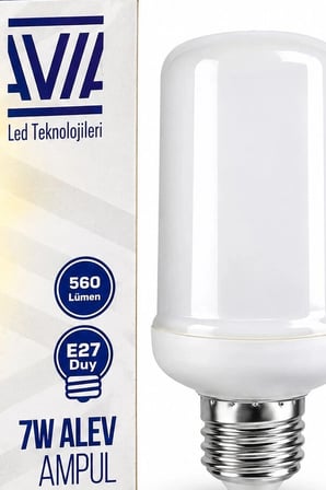Alev Efektli LED Ampul 7W E27 Duy 560 Lümen IP20 Koruma Dekoratif Lamba BX-316947