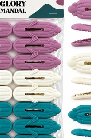 Plastik Çamaşır Mandalı Kabartma Desenli Renkli Çamaşır İpi Mandalı 16 Adet BX-316851