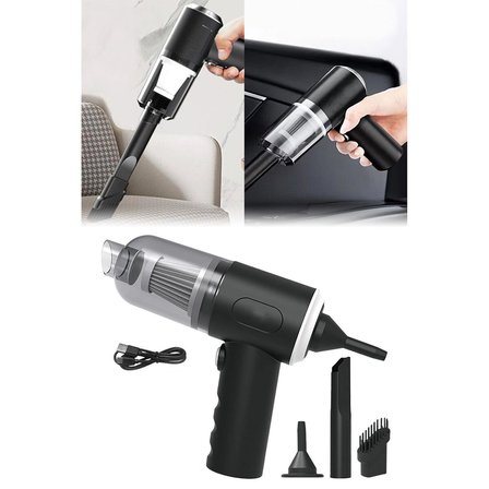 3in1 Çekme - Üfleme Oto-araç - Ev El Tipi Süpürge Usb Şarjlı Mini - Taşınabiliri Hs-22 Bx40