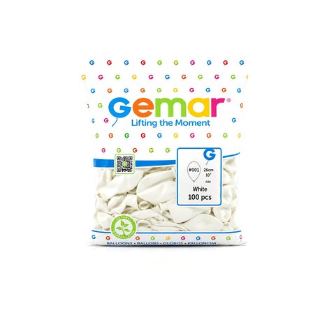 İç Mekan - Beyaz Balon 10 Inc - 26cm - 100pcs Bx40