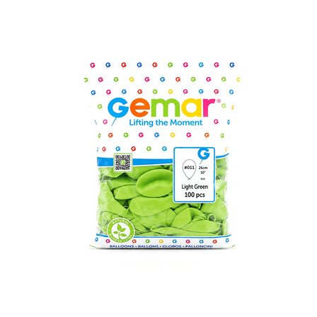 İç Mekan - Fıstık Yeşil Balon 10 Inc - 26cm - 100pcs Bx40