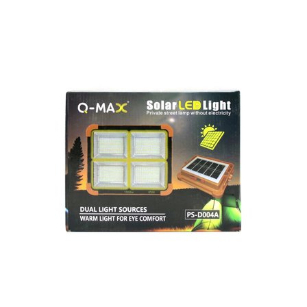 Solar Led Light Çakarlı Solar Projektör - Powerbank Kamp - Dış Mekan Güneş Enerjili 12000mah- 84x4=336led Bx40