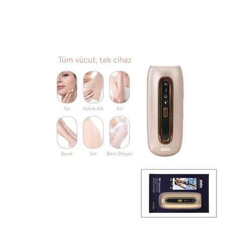 Ipl 3in1 Buz Lazer Epilatör - Epilasyon Cihazı 9 Kademe - Lcd Ekran Tüm Vücut Uygun Sel-6048 Bx40