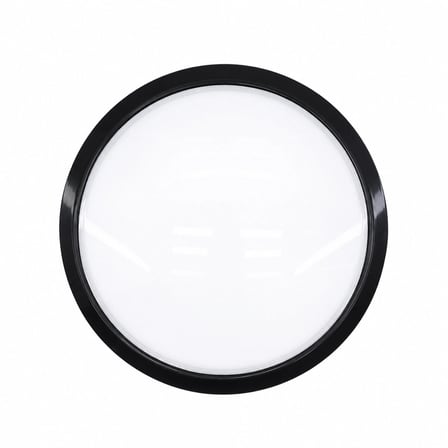 20w Siyah Metal Kasa Sıva Üstü Yuvarlak Ledli Glop Armatür Ip20 6500k - 1800lm E1212/s Bx40