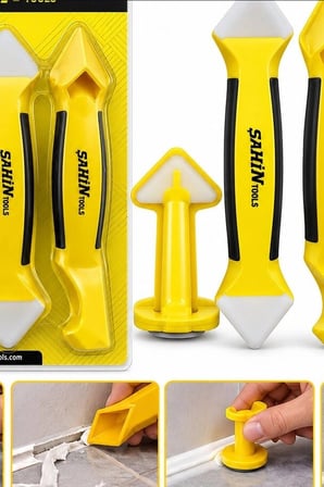 Silikon Kazıyıcı ve Derz Malası El Aleti Seti 3 Parça Tadilat Uygulama BX-316895
