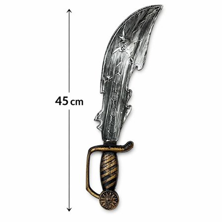 Eskitme Detaylı Plastik Korsan Kılıcı 45 Cm Bx40