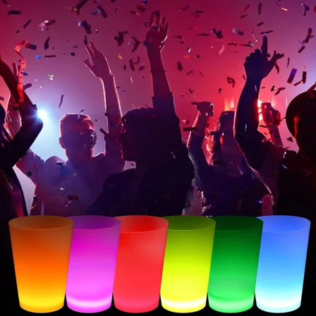 Neon Parti Glow Bardak 1.5 Oz Karışık Renk 1 Adet Tekli Bx40
