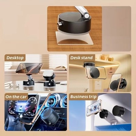 Mıknatıslı Katlanabilir Telefon Tutucu - Torpido Ve Cam Uyumlu Bx40