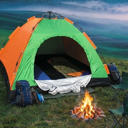 6 Kişilik Otomatik Kurulum Kamp Çadırı – Outdoor Aile, Doğa, Suya Dayanıklı Hızlı Kurulum Çadır 220x