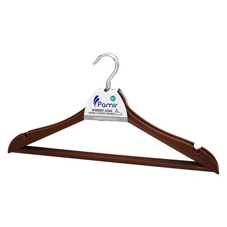 3 Parça  Plastik Wody Metal Başlı Askı Bx40