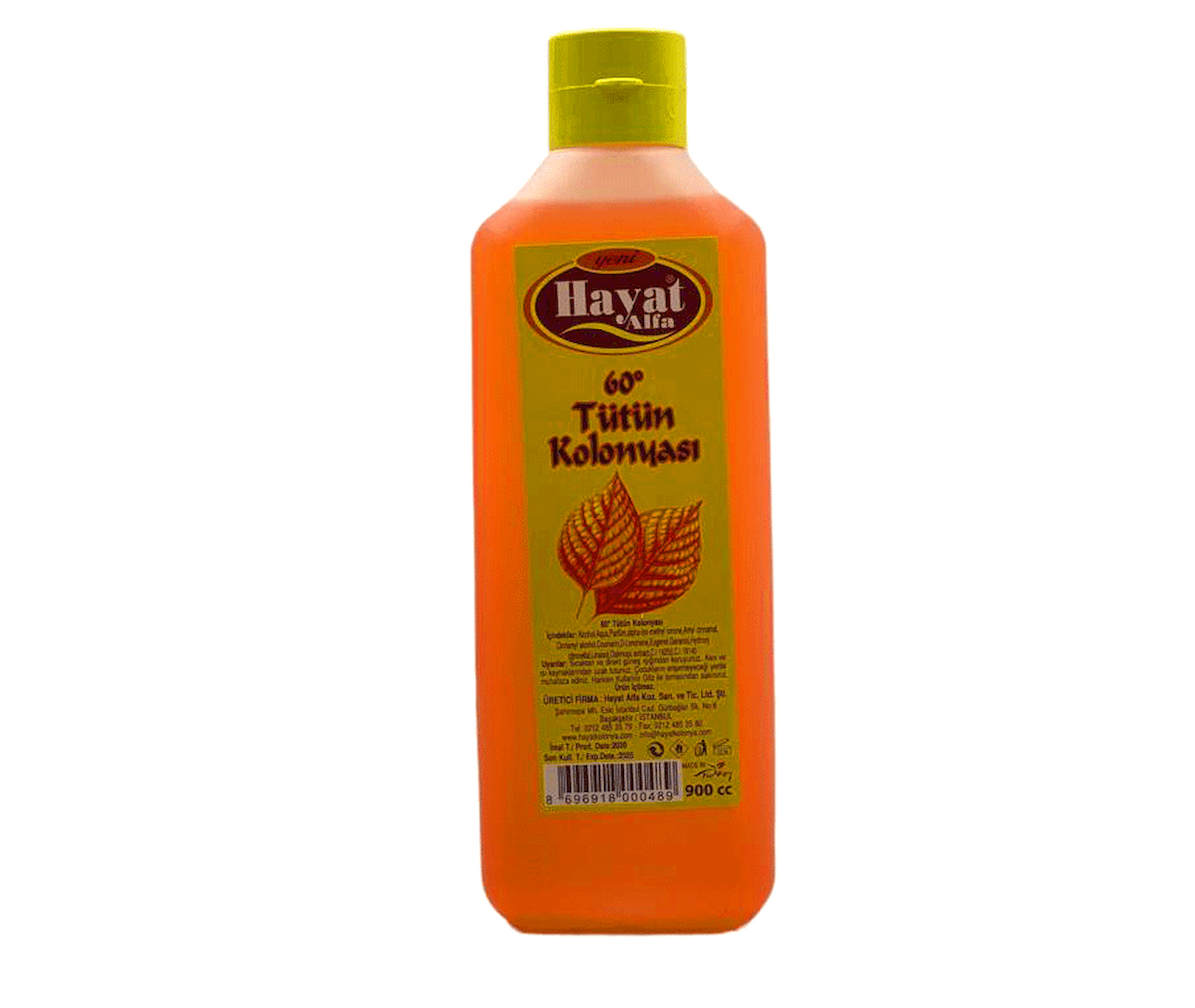 Hayat 900ml Tütün Kolonya Bidon Bx40