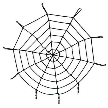 Halloween Cadılar Bayramı Örümcek Ağ Dekor Siyah 1.5 Metre Bx40