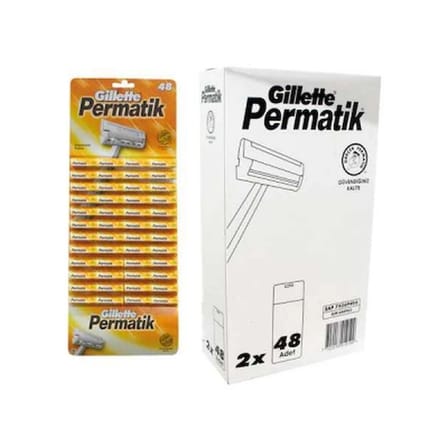 Permatik Tek Saplı Jilet 96 Parça Bx40