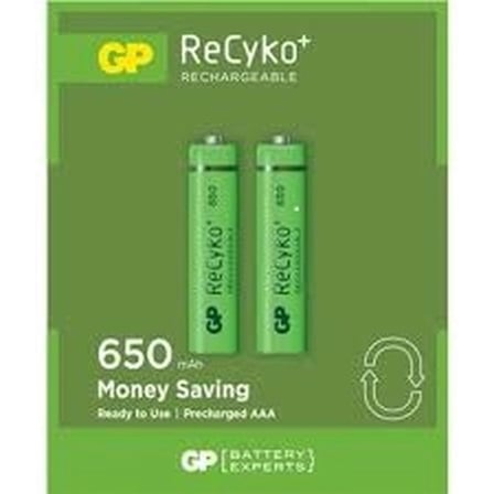 Gp Recyko 650mah Aaa Şarjlı İnce Pil 63c092 2li Kart Bx40
