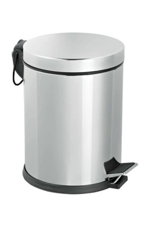 Pedallı 8lt Krom Metal Çöp Kovası Bx40