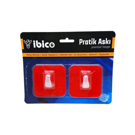 2 Parça  Pratik Yapışkan Askı Bx40