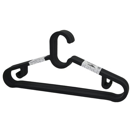 10pcs Plastik - Antrasit Gri Elbise Askısı Bx40