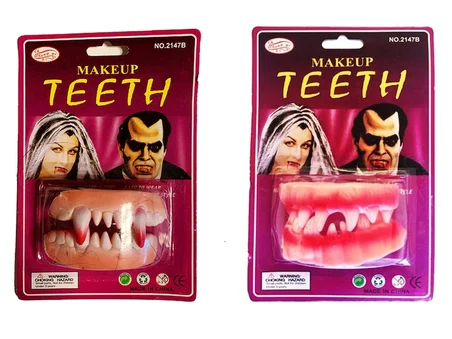 Takma Vampir Dişi 2 Adet Vampir Ve Seyrek Model Bx40