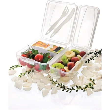 Takeaway Ergonomik Asorti Çatal Bıçaklı Pratik Yoğurt Saklama Kabı ()