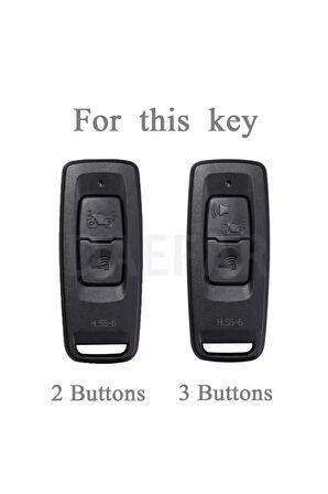 Honda Forza 2023-2024-2025 Şeffaf-Füme Anahtar Kılıfı  uyumlu