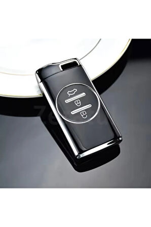 Chery Tiggo 7 Pro Anahtar Kılıfı Siyah-Silver