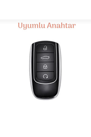 Chery Omoda 5 Şeffaf Anahtar Kılıfı