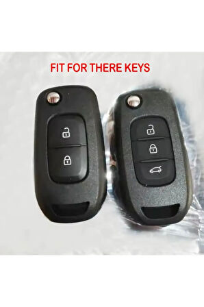 Renault Express Şeffaf-Füme Sustalı Anahtar Kılıfı