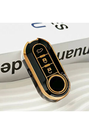 Fiat Punto Anahtar Kılıfı Siyah-Gold