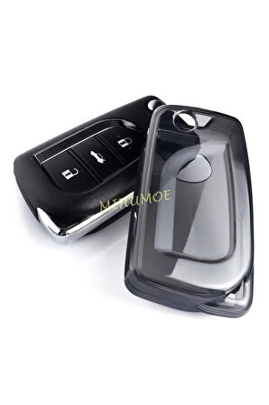 Toyota RAV4 Şeffaf-Füme Anahtar Kılıfı