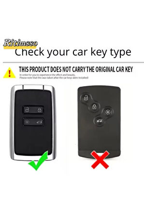 Renault Kaleos Şeffaf Anahtar Kılıfı