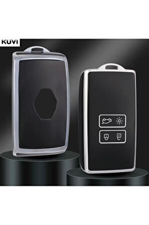 Renault Austral Anahtar Kılıfı Siyah-Silver