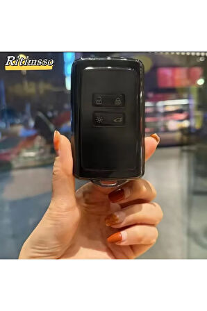 Renault Kadjar Şeffaf-Füme Anahtar Kılıfı