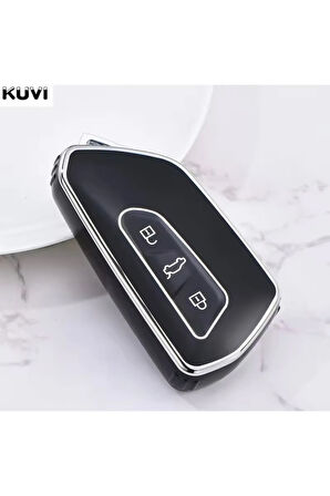 Cupra Leon Anahtar Kılıfı Beyaz-Silver