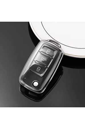 Volkswagen Tiguan Şeffaf Anahtar Kılıfı 2009-2015