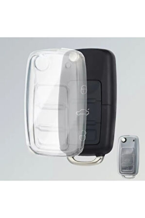 Skoda Yeti Şeffaf Anahtar Kılıfı