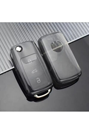 Skoda Fabia Octavia A5 Superb 2009-2014 Şeffaf Anahtar Kılıfı