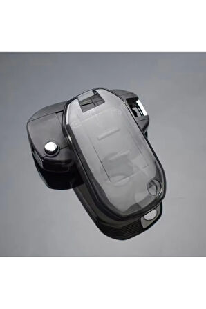 Peugeot 301 208 307 308 2008 3008 Elysee Şeffaf-Füme Sustalı Anahtar Kılıfı