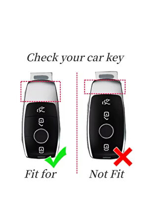 Mercedes GLS Beyaz-Gold Anahtar Kılıfı