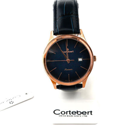 Cortebert Kristal Cam Laci Kadran Erkek Kol Saati