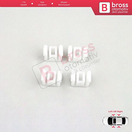 VW Polo Classic 6KV2 için Ön Sağ Cam Kriko Klips Sekmanı